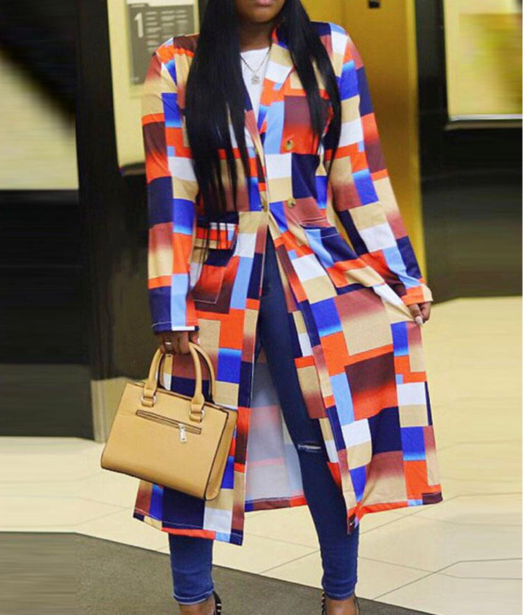 Colorblock Coat