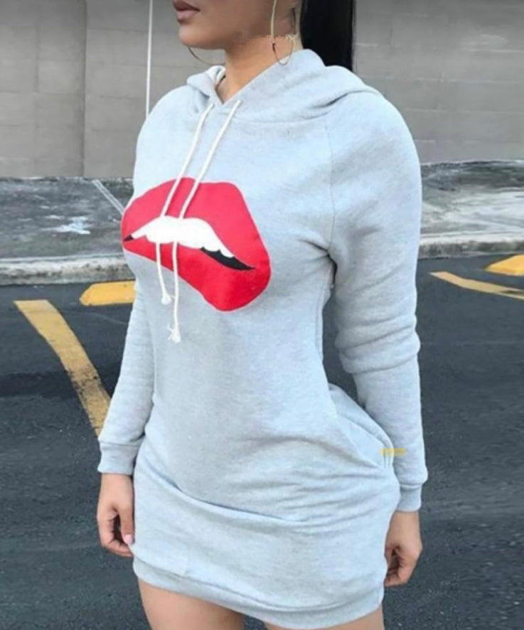 Hooded Med Dress