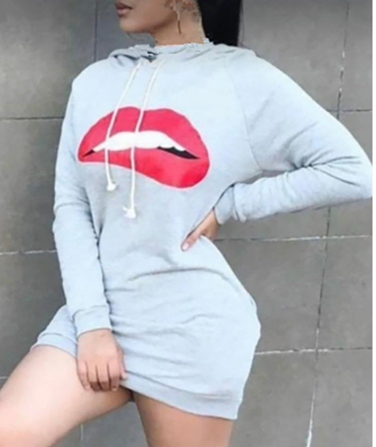 Hooded Med Dress