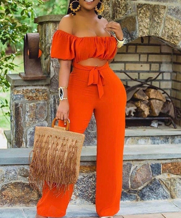 Tiara Jumpsuit (Orange)