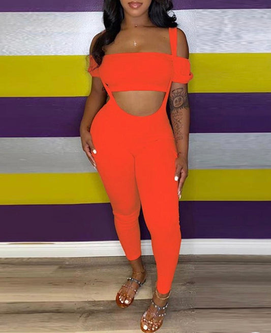 Ciara Two Piece set (Orange)