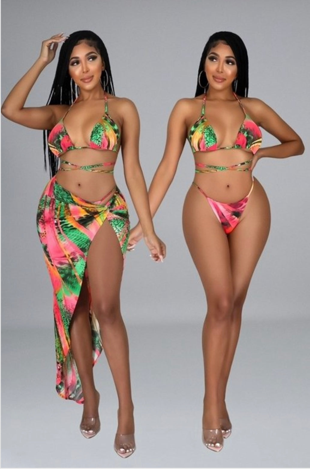 Vacay Vibe 3 Piece Sets Swimsuit