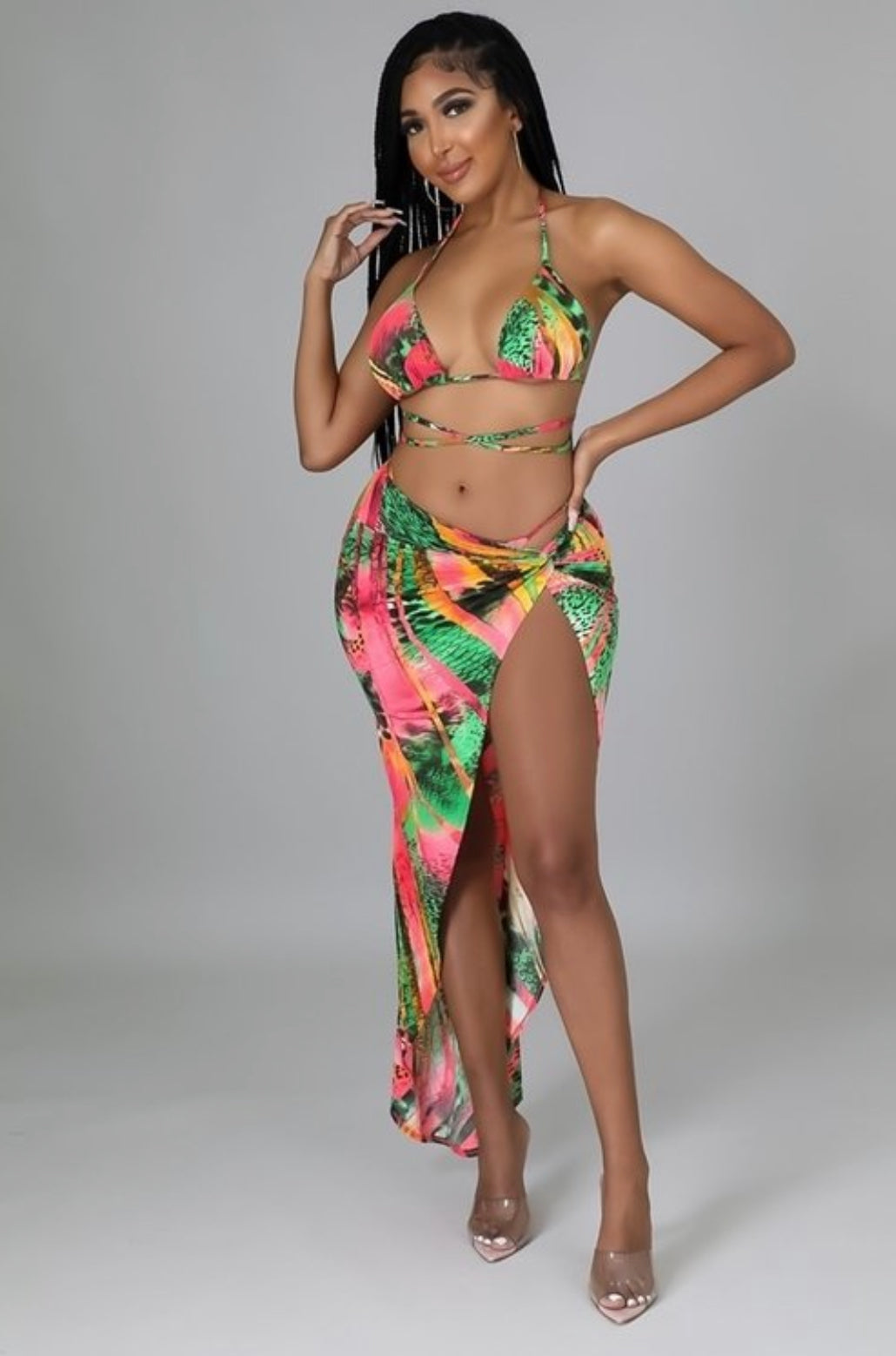 Vacay Vibe 3 Piece Sets Swimsuit