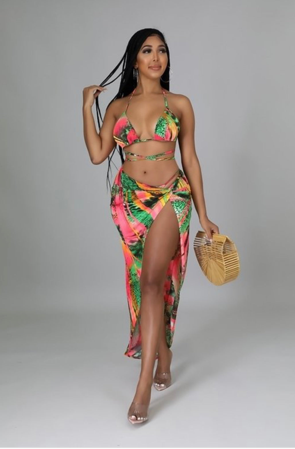 Vacay Vibe 3 Piece Sets Swimsuit